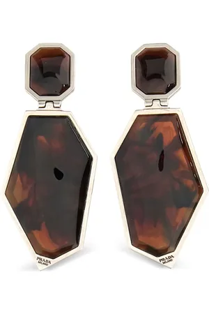 Prada Pendientes con detalle de gemas
