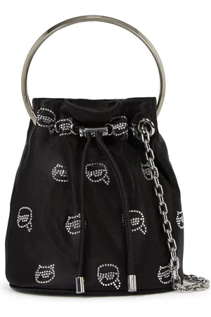 Karl Lagerfeld Bolso bombonera Ikon con apliques de strass