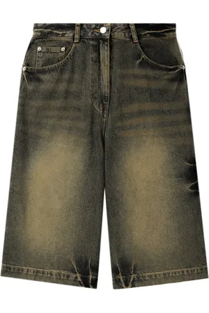 JUUN.J Pantalones vaqueros cortos con efecto envejecido