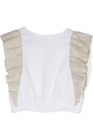 LA STUPENDERIA Top con textura flameada