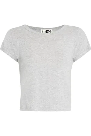 ÉTERNE Camiseta corta con cuello redondo