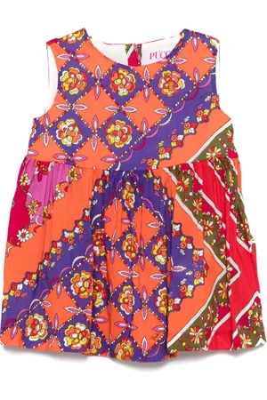 PUCCI Junior Vestido con motivo floral