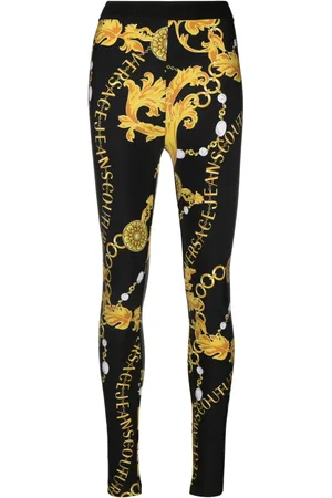 VERSACE Leggins con logo en la cinturilla