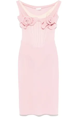 MAGDA BUTRYM Vestido corto con apliques florales