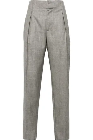 Alexander McQueen Pantalones de vestir de talle medio