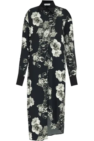 Gloria Coelho Vestido camisero con estampado floral