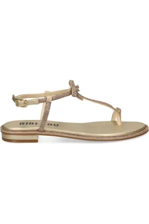 Bibi Lou Sandalias con tira en t y purpurina