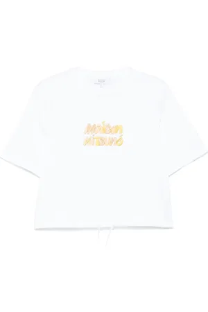 Maison Kitsuné Camiseta con logo bordado