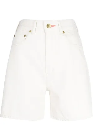 TU ES MON TRESOR Pantalones vaqueros cortos The Coral de talle alto