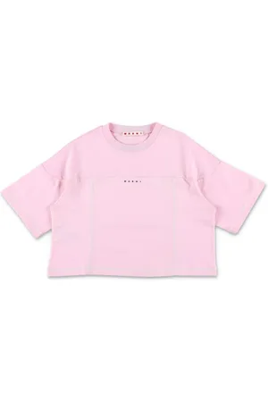 Marni Camiseta corta con cuello redondo