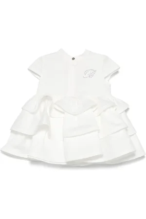 MISS BLUMARINE Vestido con logo y cristales