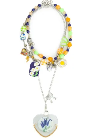 AMIR SLAMA Collar con colgante de corazón