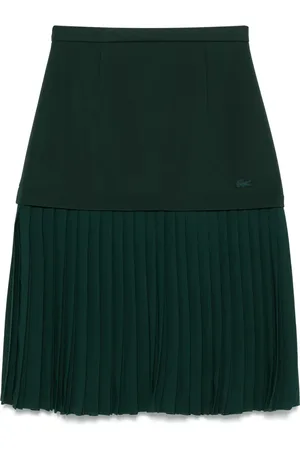 Lacoste Falda plisada de seda