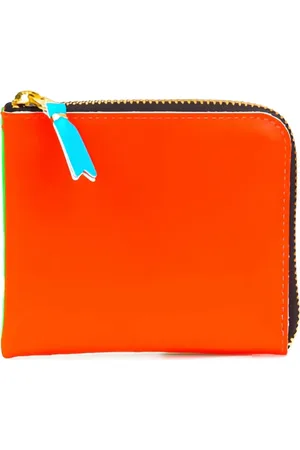 Comme des Garçons Cartera Super Fluo con cremallera
