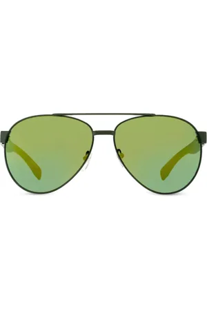Lacoste Gafas de sol con montura estilo piloto