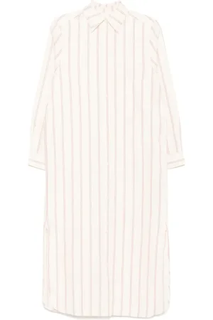 Totême Vestido estilo túnica a rayas