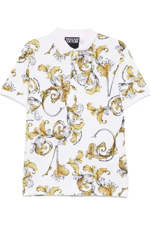 VERSACE Polo con motivo Barocco