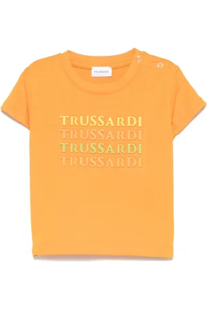Trussardi Camiseta con logo en relieve