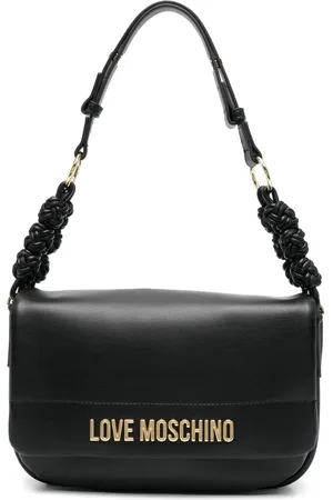 Moschino Bolso de hombro con logo en relieve