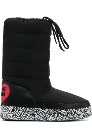 Moschino Botas con detalle acolchado y logo