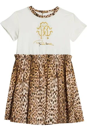 Roberto Cavalli Vestido con estampado de leopardo