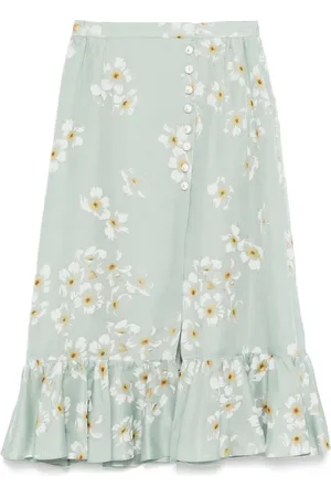 VALENTINO GARAVANI Falda midi con estampado floral