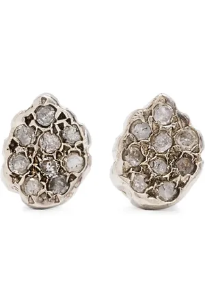 ROSA MARIA Pendientes Crossover en plata de ley con diamantes
