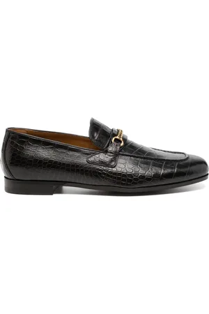Tom Ford Mocasines con motivo de piel de cocodrilo en relieve