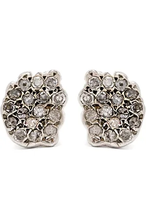 ROSA MARIA Pendientes Crossover en plata de ley con diamantes