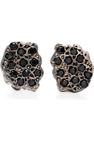 ROSA MARIA Pendientes Crossover en plata de ley con diamantes