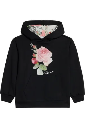Roberto Cavalli Sudadera con motivo floral y capucha