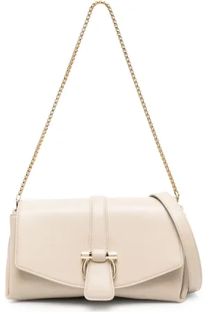 Salvatore Ferragamo Bolso de hombro con placa del logo