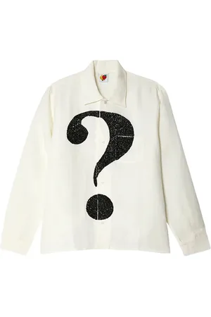 Sky High Farm Camisa con detalle de signo de interrogación