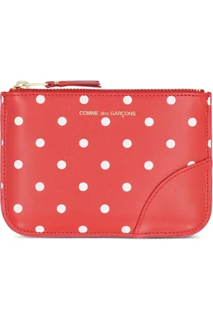 Comme des Garçons Cartera pequeña con motivo de lunares