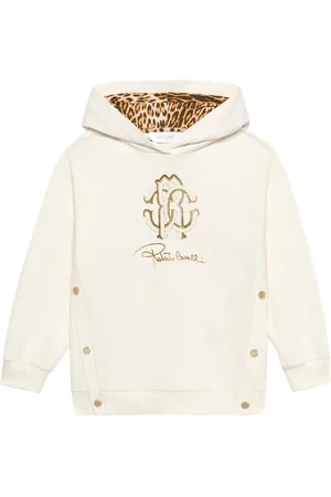 Roberto Cavalli Sudadera con capucha y logo bordado