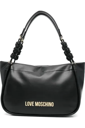 Moschino Bolso de hombro con logo en relieve
