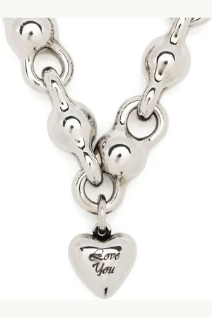 Acne Studios Collar de cadena con colgante de corazón