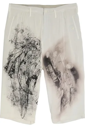 YOHJI YAMAMOTO Bermudas con estampado abstracto