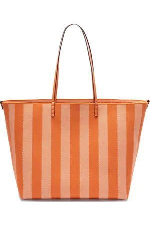 Fendi Bolso shopper Roll grande a rayas