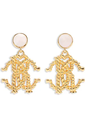 Roberto Cavalli Pendientes con logo