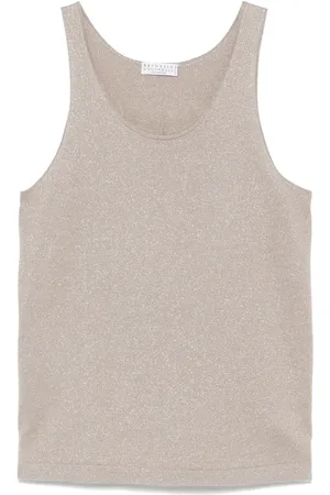 Brunello Cucinelli Top de lúrex
