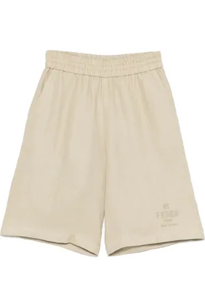 Fendi Pantalones cortos con logo bordado