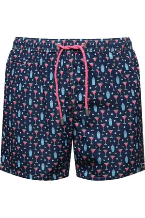 MC2 SAINT BARTH Pantalones cortos con motivo en jacquard