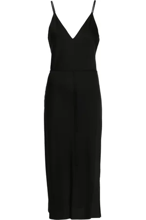 Calvin Klein Vestido midi de crepé de China