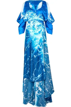 Roberto Cavalli Vestido con estampado gráfico