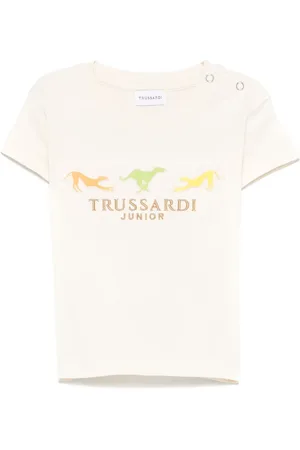 Trussardi Camiseta con logo bordado