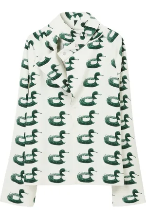 Burberry Blusa con cuello cruzado