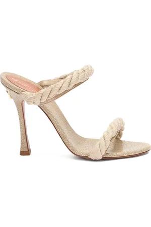 Roberto Cavalli Sandalias con tacón y detalle de cuerda