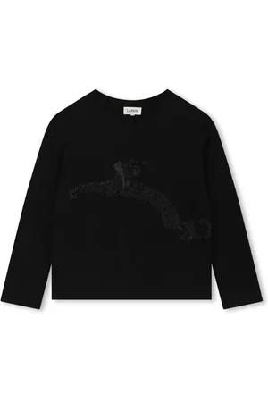 Lanvin Camiseta con apliques de strass