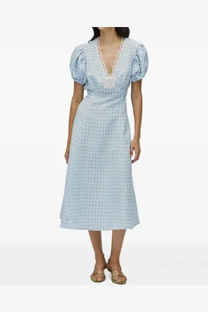 Sleeper Vestido midi a cuadros